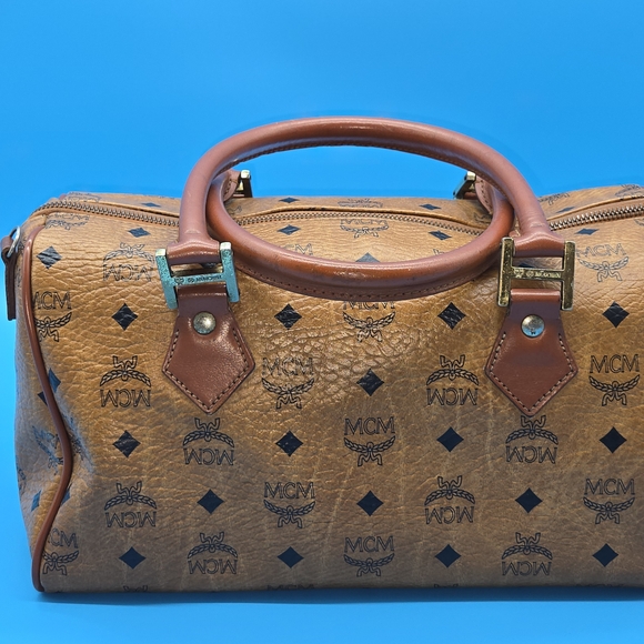 MCM Brown Monogram Handbag - Picture 3 of 14
